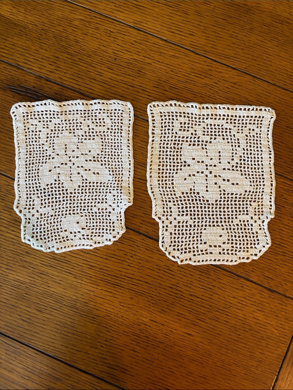 Set of 2 White Doilies